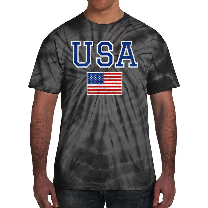 United States Flag & Patriotism Usa Tie-Dye T-Shirt