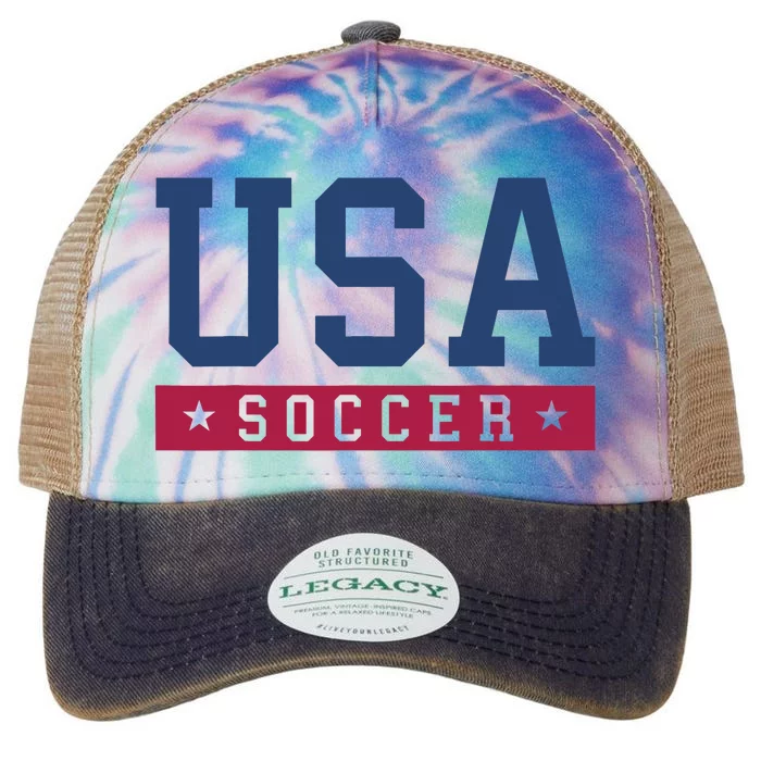 USA Soccer Fan Legacy Tie Dye Trucker Hat