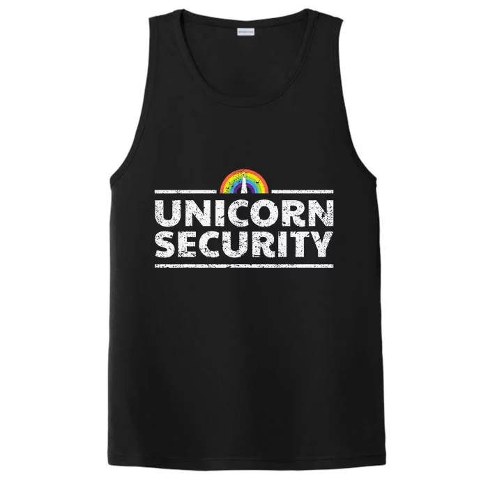 Unicorn Security Funny Cute Police Halloween Costume Performance Tank