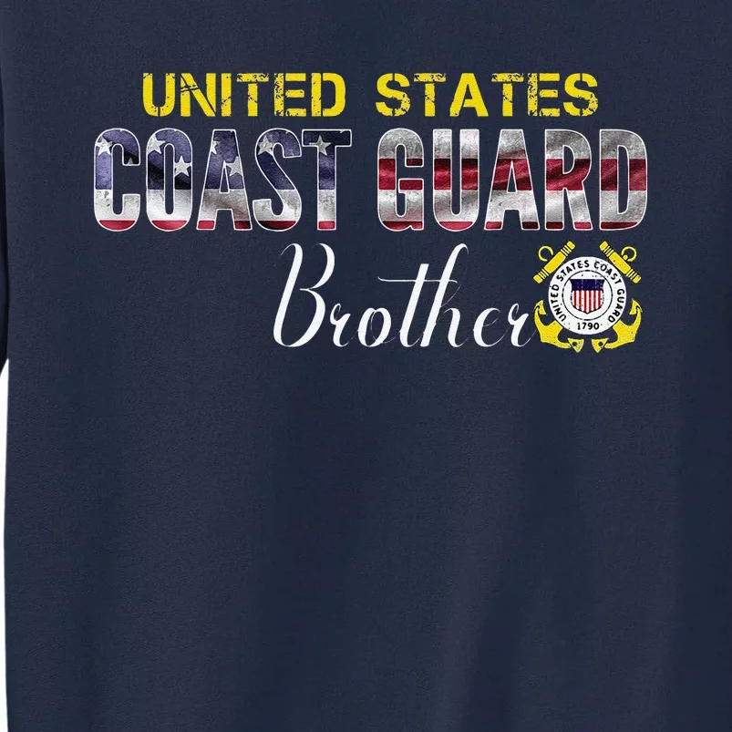 United States Flag American Coast Guard Brother Veteran Day Tall Sweatshirt