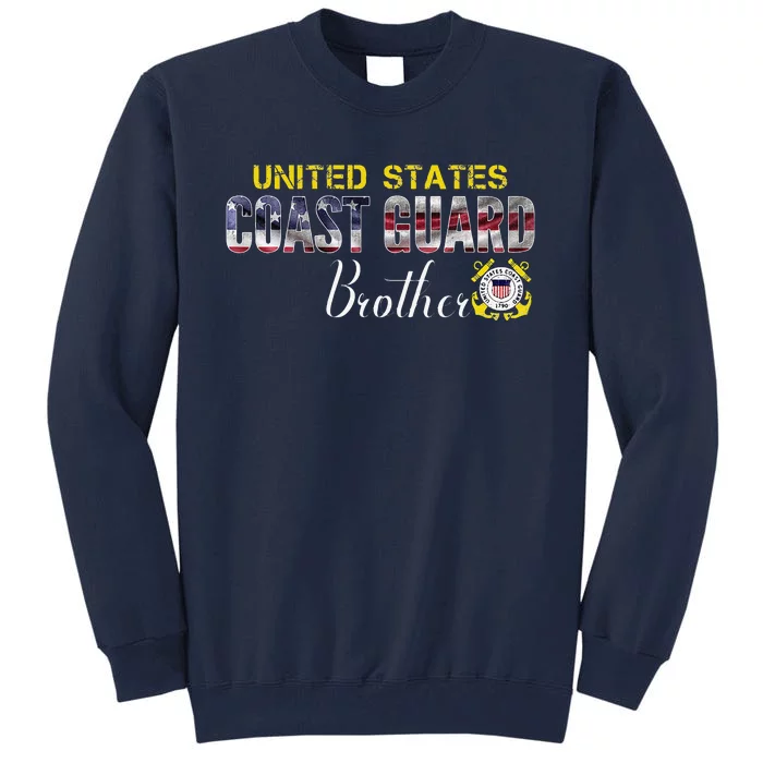 United States Flag American Coast Guard Brother Veteran Day Tall Sweatshirt