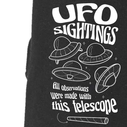 UFO Sightings Funny Doggie 3-End Fleece Hoodie