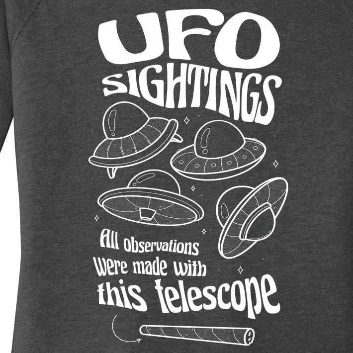 UFO Sightings Funny Women's Perfect Tri Tunic Long Sleeve Shirt