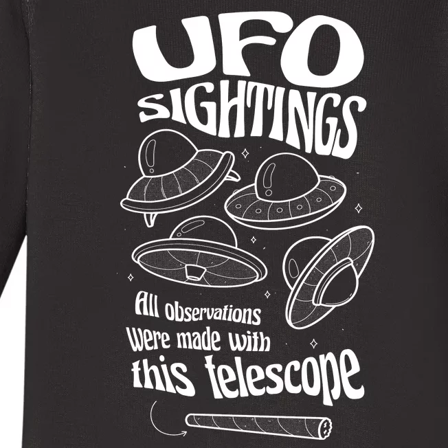 UFO Sightings Funny Baby Long Sleeve Bodysuit