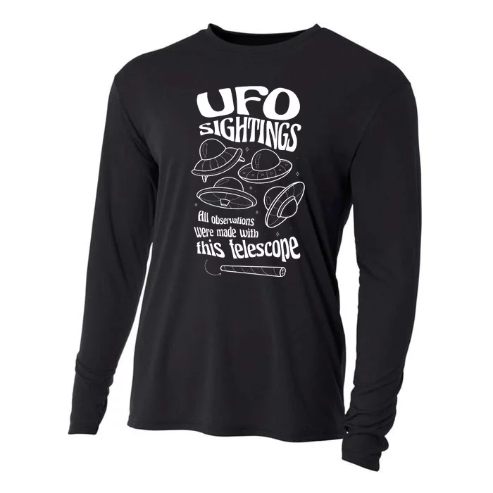 UFO Sightings Funny Cooling Performance Long Sleeve Crew