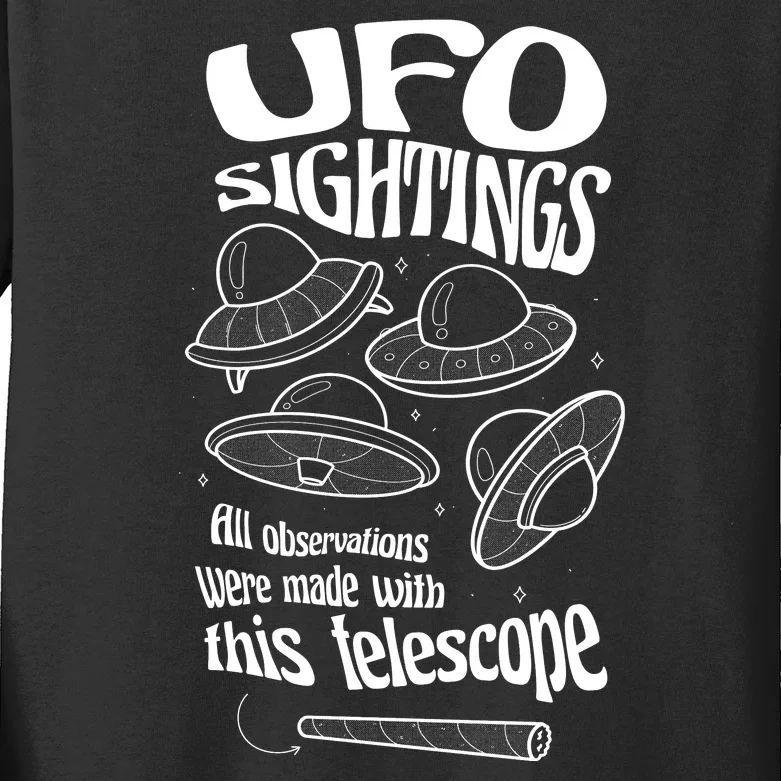 UFO Sightings Funny Kids Long Sleeve Shirt