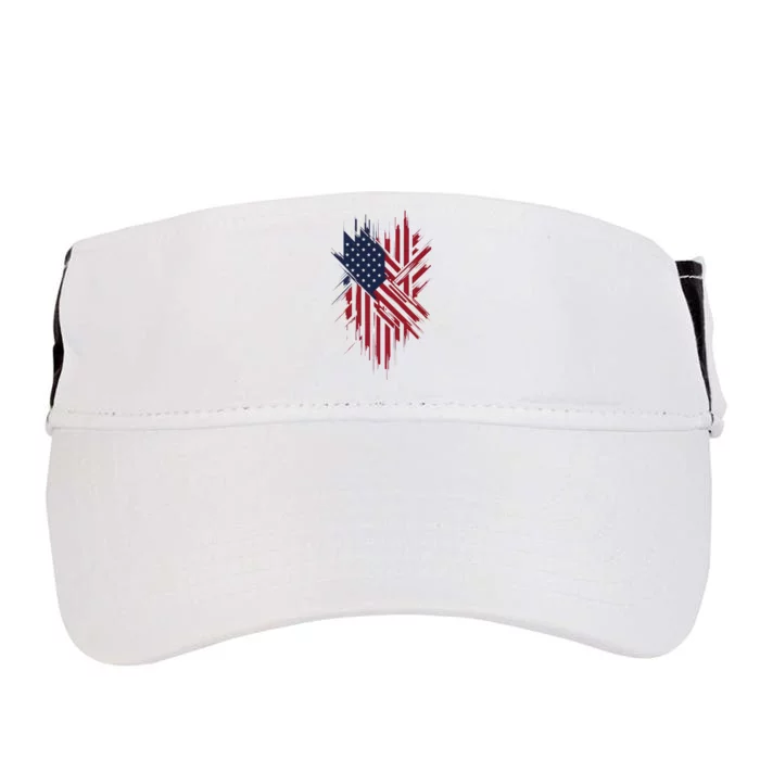 United States Flag Integrated With A Modern Adult Drive Performance Visor