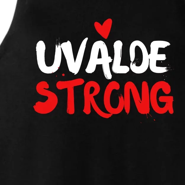 Uvalde Strong Gun Control Uvalde Texas Ladies Tri-Blend Wicking Tank