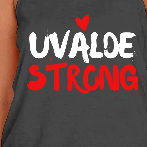 Uvalde Strong Gun Control Uvalde Texas Women's Knotted Racerback Tank