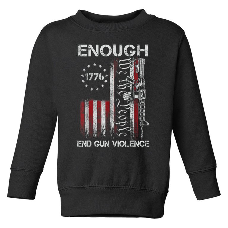 Uvalde Stop Gun Violence End Gun Violence Toddler Sweatshirt