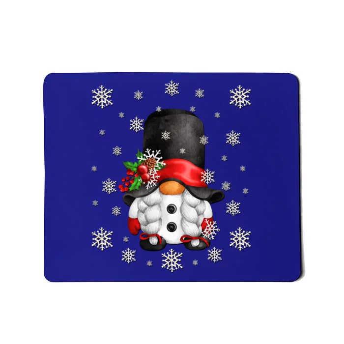 Unique Snow Gnome Aesthetic Snowflake For Winter Grandma Gift Mousepad