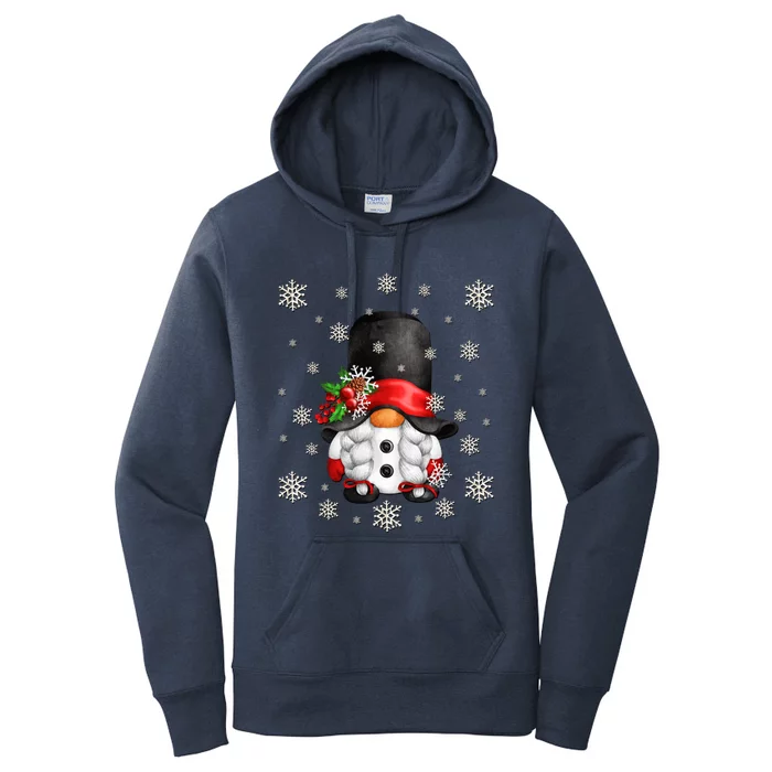 Unique Snow Gnome Aesthetic Snowflake For Winter Grandma Gift Women's Pullover Hoodie