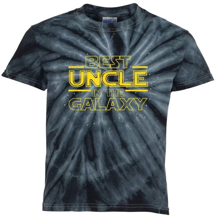 Uncle Shirt Gift for New Uncle, Best Uncle in the Galaxy Kids Tie-Dye T-Shirt