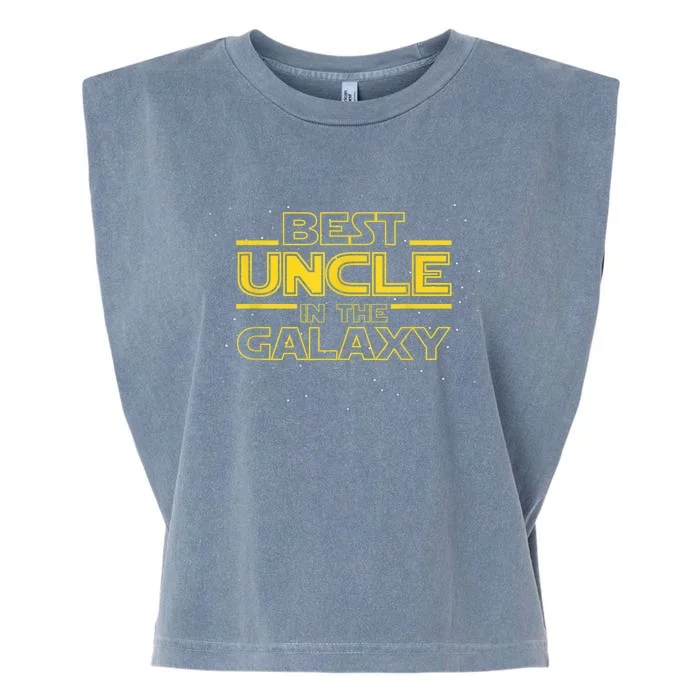 Uncle Shirt Gift for New Uncle, Best Uncle in the Galaxy Garment-Dyed Women's Muscle Tee