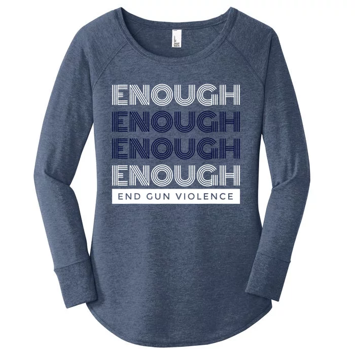 Uvalde Stop Gun Violence Enough End Gun Violence Women's Perfect Tri Tunic Long Sleeve Shirt