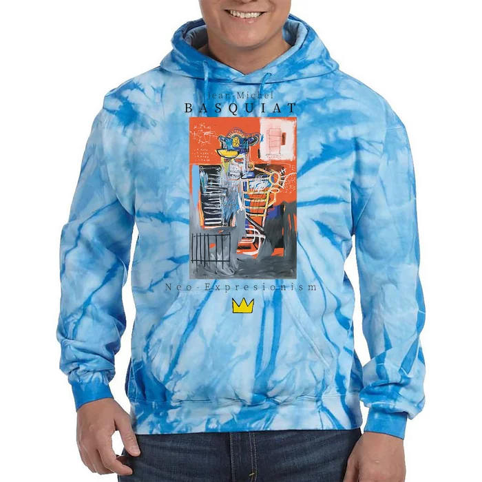 Urban Streetwear Graphics Basquiat Art Abstract Tie Dye Hoodie