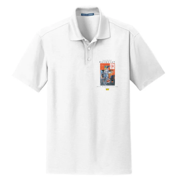 Urban Streetwear Graphics Basquiat Art Abstract Dry Zone Grid Performance Polo