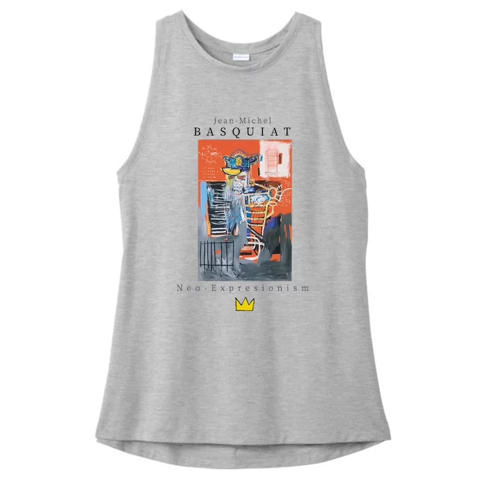 Urban Streetwear Graphics Basquiat Art Abstract Ladies Tri-Blend Wicking Tank