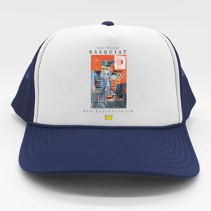 Urban Streetwear Graphics Basquiat Art Abstract Trucker Hat