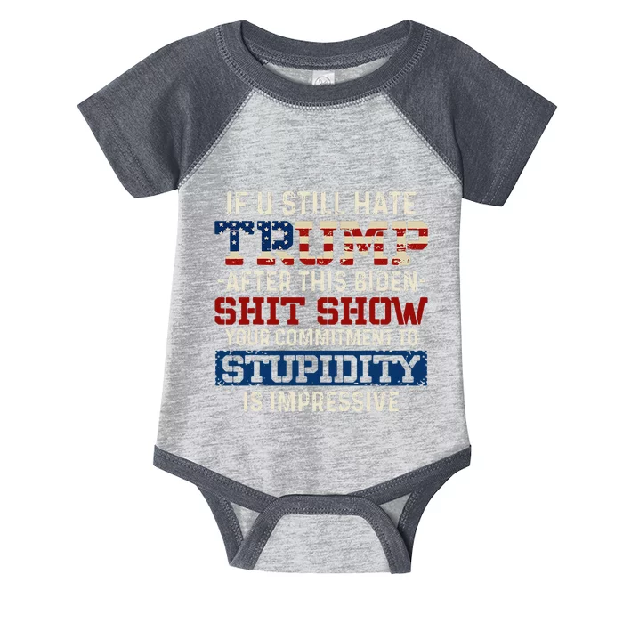 U Still Hate Trump After This Biden Infant Baby Jersey Bodysuit