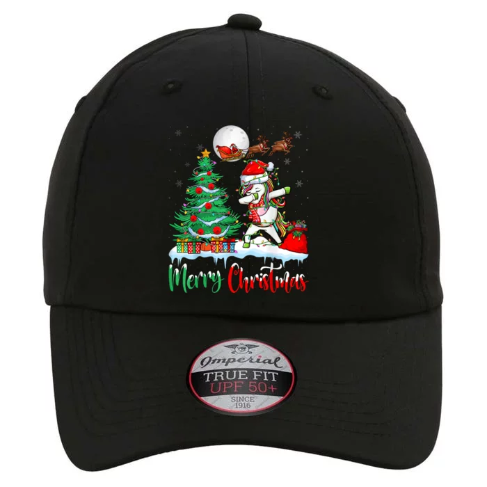 Unicorn Santa Hat Christmas Tree Merry Christmas Unicorn The Original Performance Cap