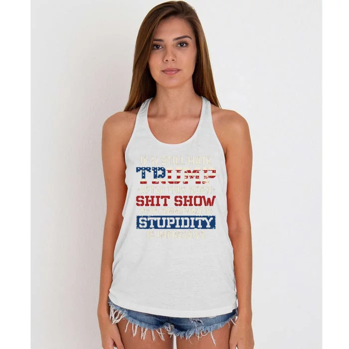 U Still Hate Trump After This Biden Women's Knotted Racerback Tank