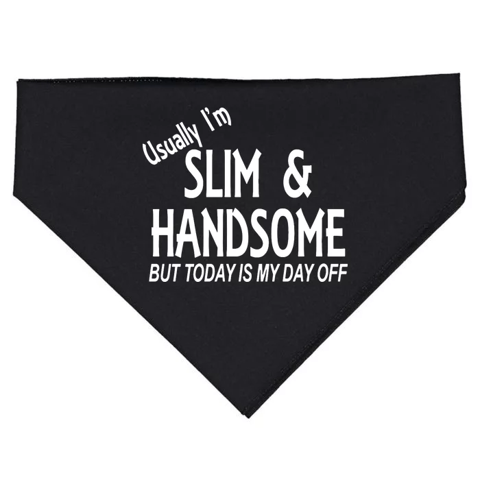 Usually Slim & Handsome Novelty USA-Made Doggie Bandana