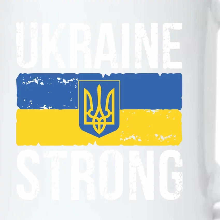 Ukraine Strong I Stand With Ukraine Flag Outfit Gift Black Color Changing Mug