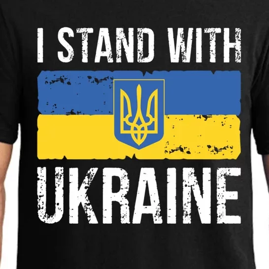 Ukrainians Support I Stand With Ukraine Flag Tees Cool Gift Pajama Set