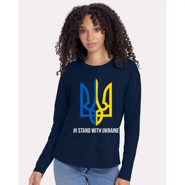 Ukraine Strong I Stand With Ukraine Womens Cotton Relaxed Long Sleeve T-Shirt