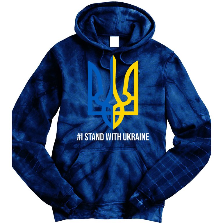 Ukraine Strong I Stand With Ukraine Tie Dye Hoodie