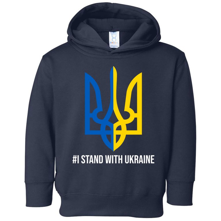 Ukraine Strong I Stand With Ukraine Toddler Hoodie