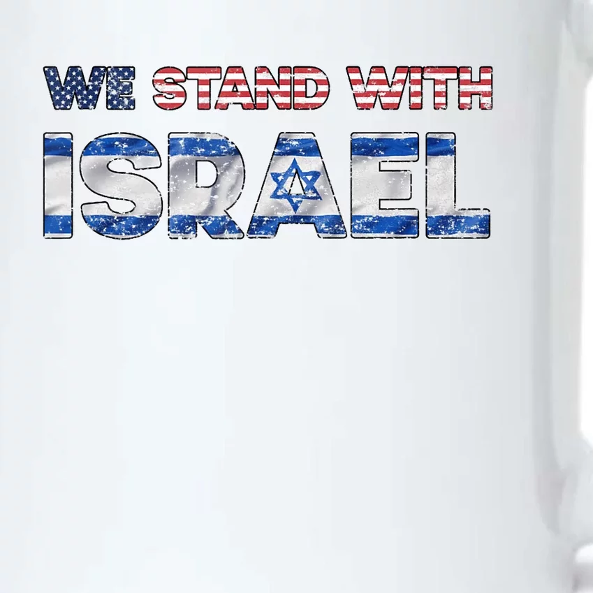 Usa Support Israel We Stand With Israel Idf American Flag Black Color Changing Mug