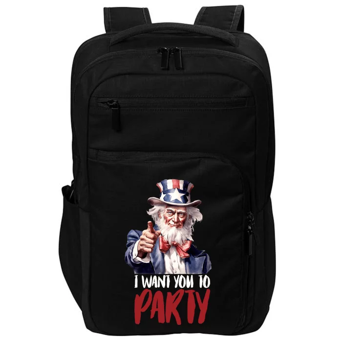 Uncle Sam I Want You To Party Impact Tech Backpack