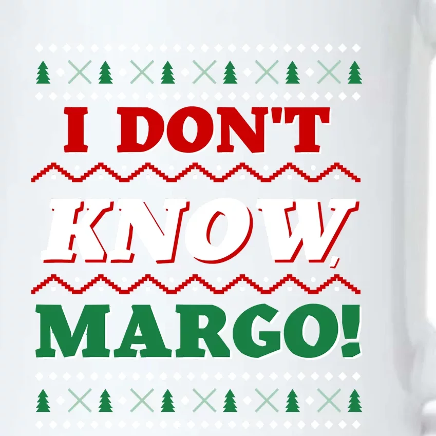 Ugly Sweater I Don't Know Margo Funny Christmas Black Color Changing Mug