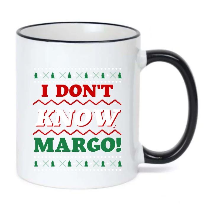 Ugly Sweater I Don't Know Margo Funny Christmas Black Color Changing Mug