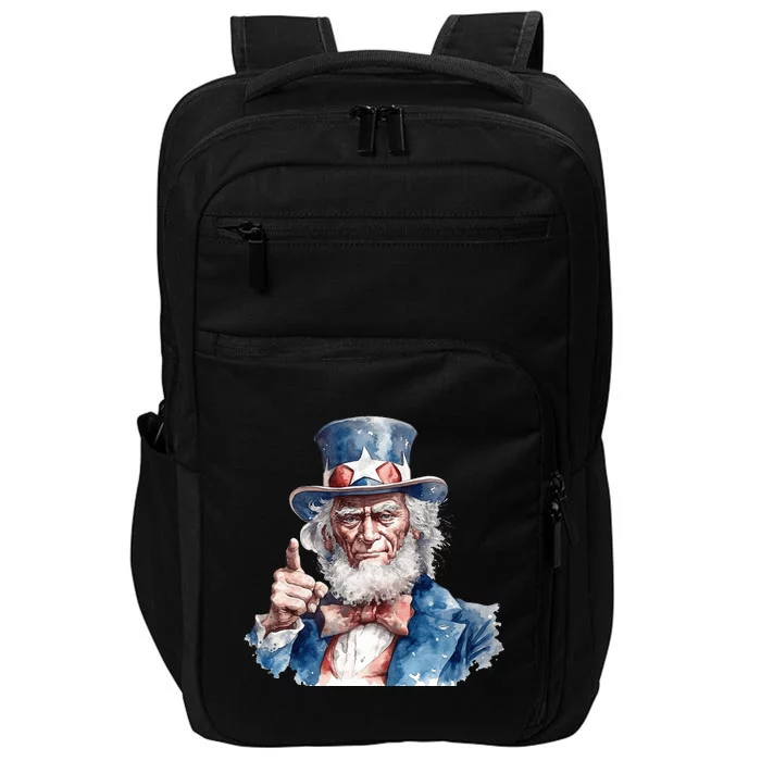 Uncle Sam I Want You Independence Day Impact Tech Backpack