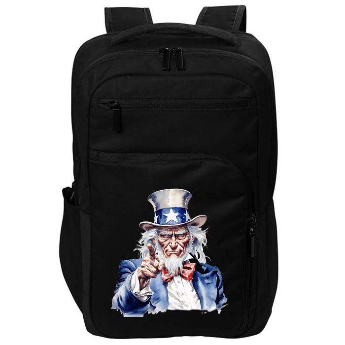 Uncle Sam I Want You | Uncle Sam Day Impact Tech Backpack