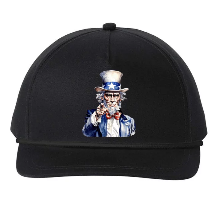 Uncle Sam I Want You | Uncle Sam Day Snapback Five-Panel Rope Hat