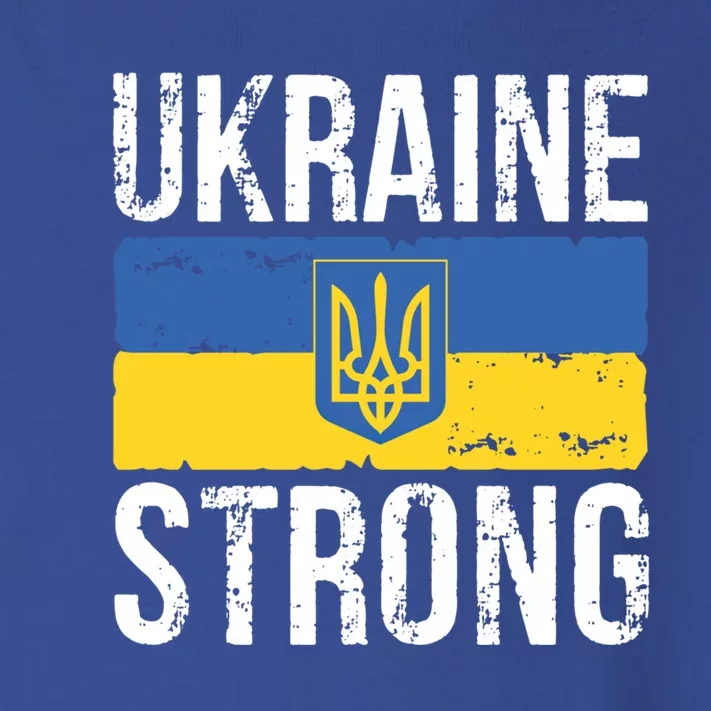 Ukraine Strong I Stand With Ukraine Flag Outfit Cool Gift Toddler Long Sleeve Shirt