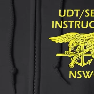 Udt Seal Instructor Uniform Nswc Us Bluejacket Naval Full Zip Hoodie