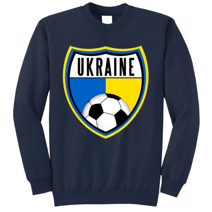 Ukraine Soccer Jersey Ukrainian Flag Tall Sweatshirt