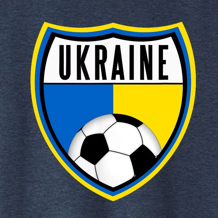 Ukraine Soccer Jersey Ukrainian Flag Women's Crop Top Tee