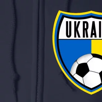 Ukraine Soccer Jersey Ukrainian Flag Full Zip Hoodie