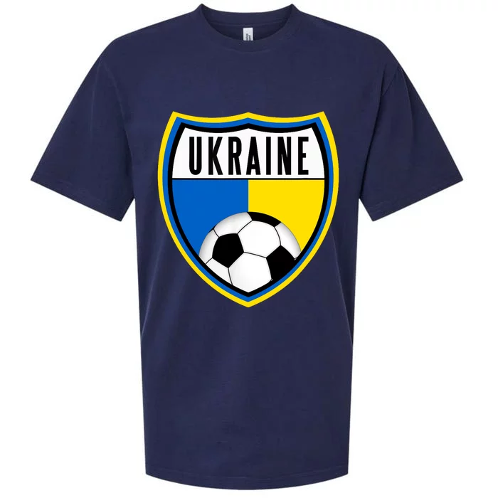 Ukraine Soccer Jersey Ukrainian Flag Sueded Cloud Jersey T-Shirt