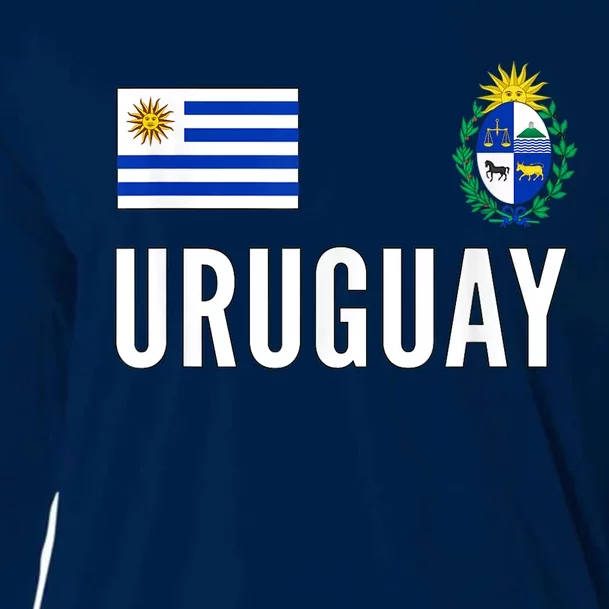 Uruguay Soccer Jersey Football Fan Support Cooling Performance Long Sleeve Crew