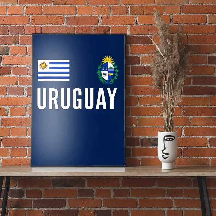 Uruguay Soccer Jersey Football Fan Support Poster