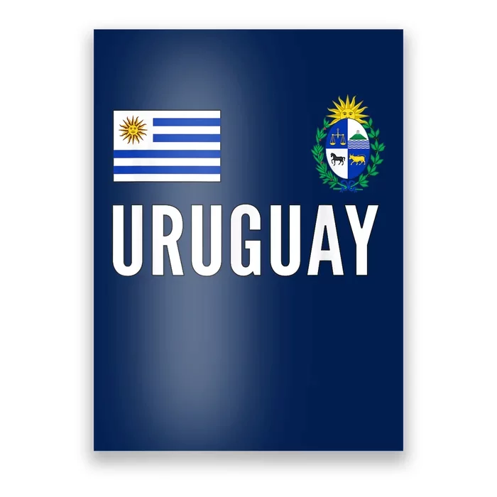 Uruguay Soccer Jersey Football Fan Support Poster