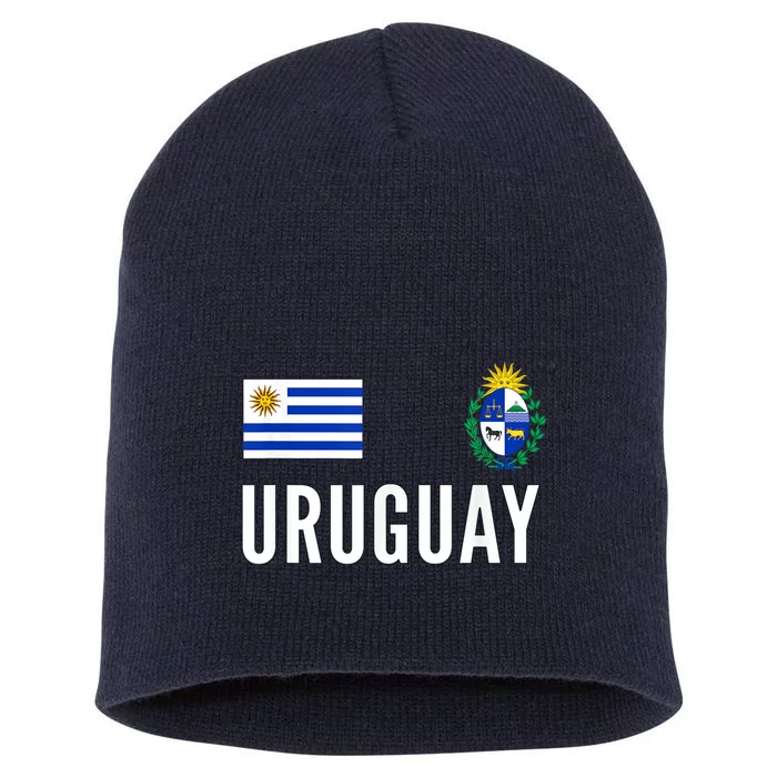 Uruguay Soccer Jersey Football Fan Support Short Acrylic Beanie