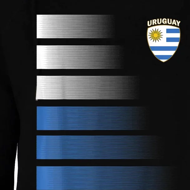 Uruguayan Soccer Jersey Uruguay Football Uruguay Flag Womens Funnel Neck Pullover Hood